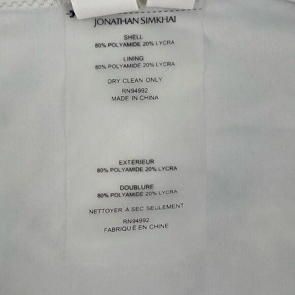 Jonathan Simkhai Camila Bikini Swimsuit Bottom Sky Tie Dye Blue White Medium - Picture 6 of 8